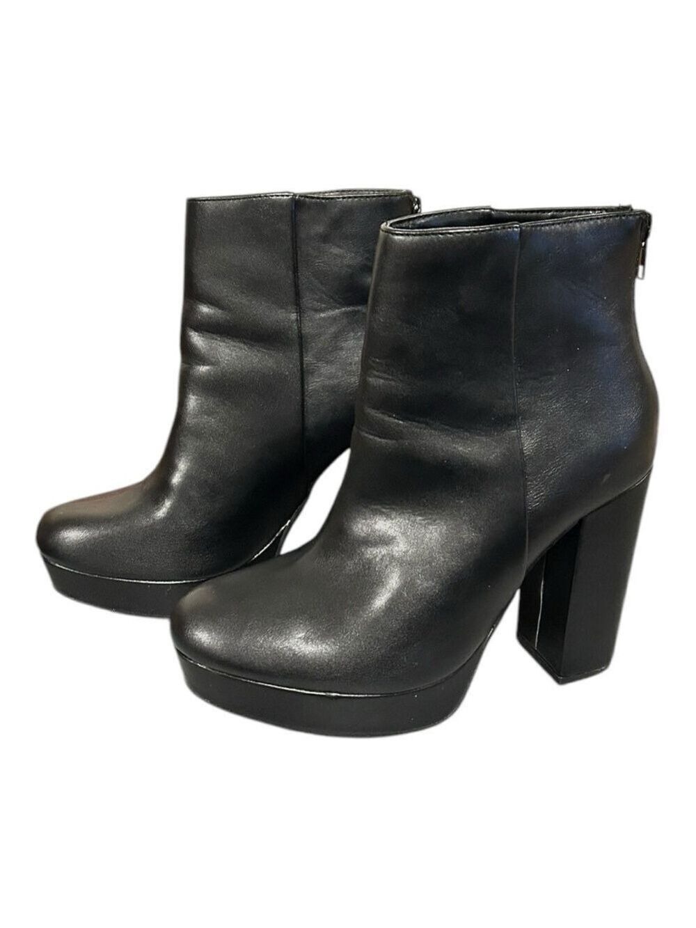 Y•not? Chunky Platform Ankle Boots Heels Size 9.5 VGC